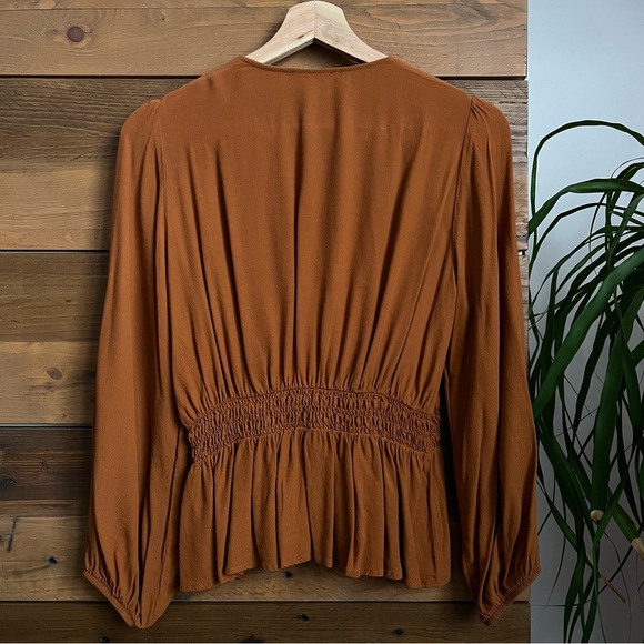 Banana Republic Marigold Peplum Top - Picture 2 of 5